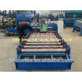 High quality xn-828 circular arc glazed tile pressing glazed zinc coating iron roof tile making roll forming machine for sale